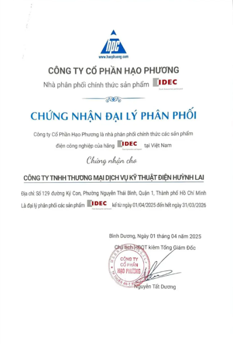 Cam kết khi mua sản phẩm thiết bị điện tại Huỳnh Lai